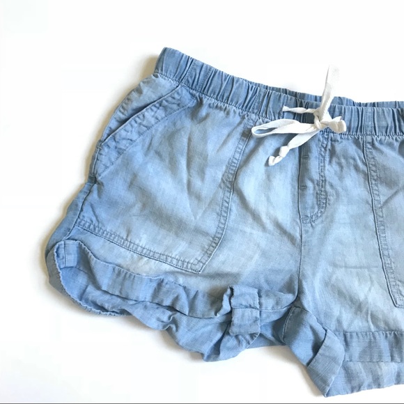 Anthropologie Pants - Anthro Cloth & Stone Chambray Shorts